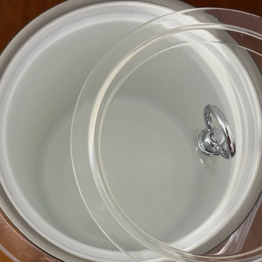 Vintage 1970’s Georges Briard Silver and Lucite Ice Bucket!